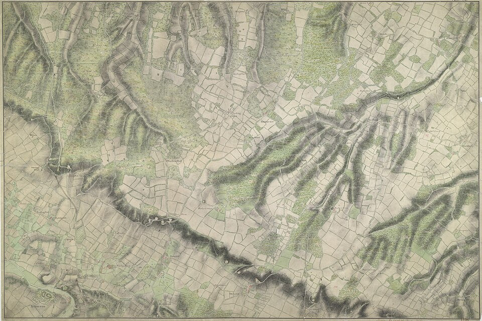 UK Vintage Map - Boxley Kent