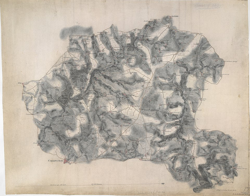 UK Vintage Map - Callington Cornwall