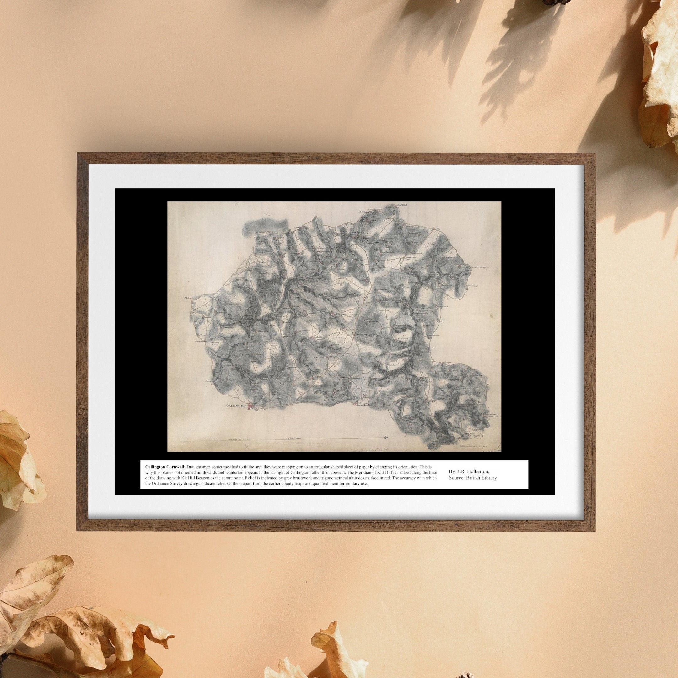 UK Vintage Map - Callington Cornwall