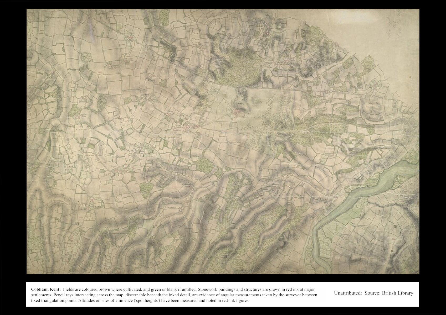 UK Vintage Map - Cobham Kent