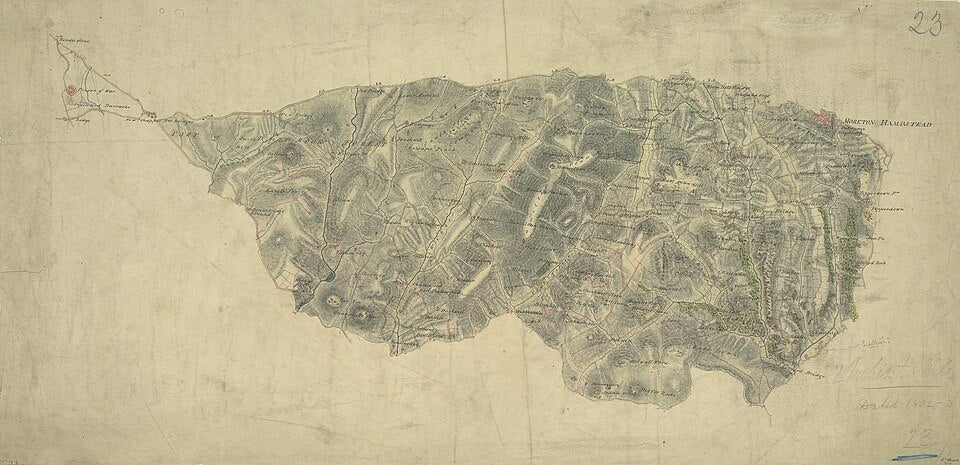 UK Vintage Map - Dartmoor Devon
