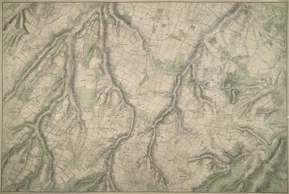 UK Vintage Map - East Kent Lowlands