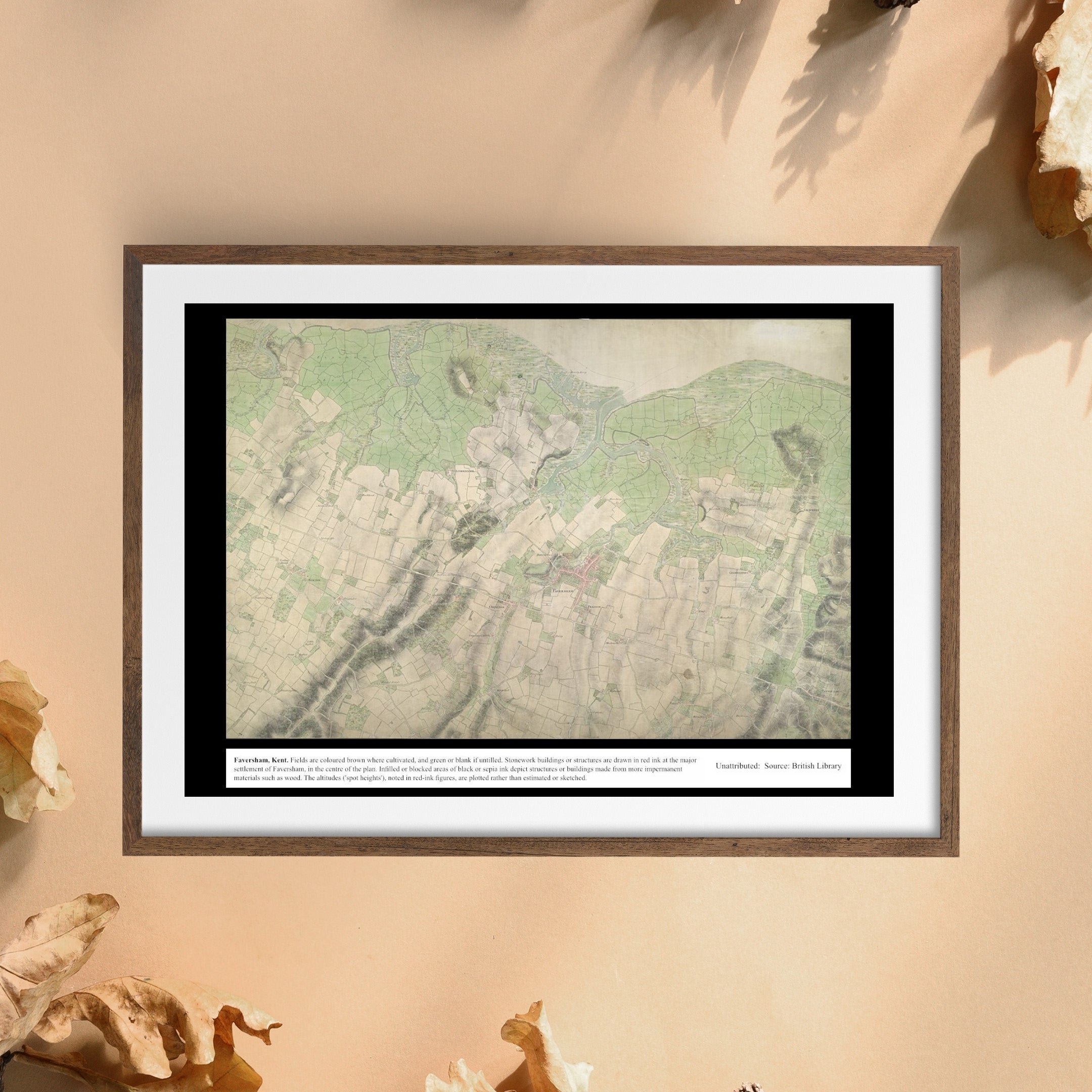 UK Vintage Map - Faversham Kent