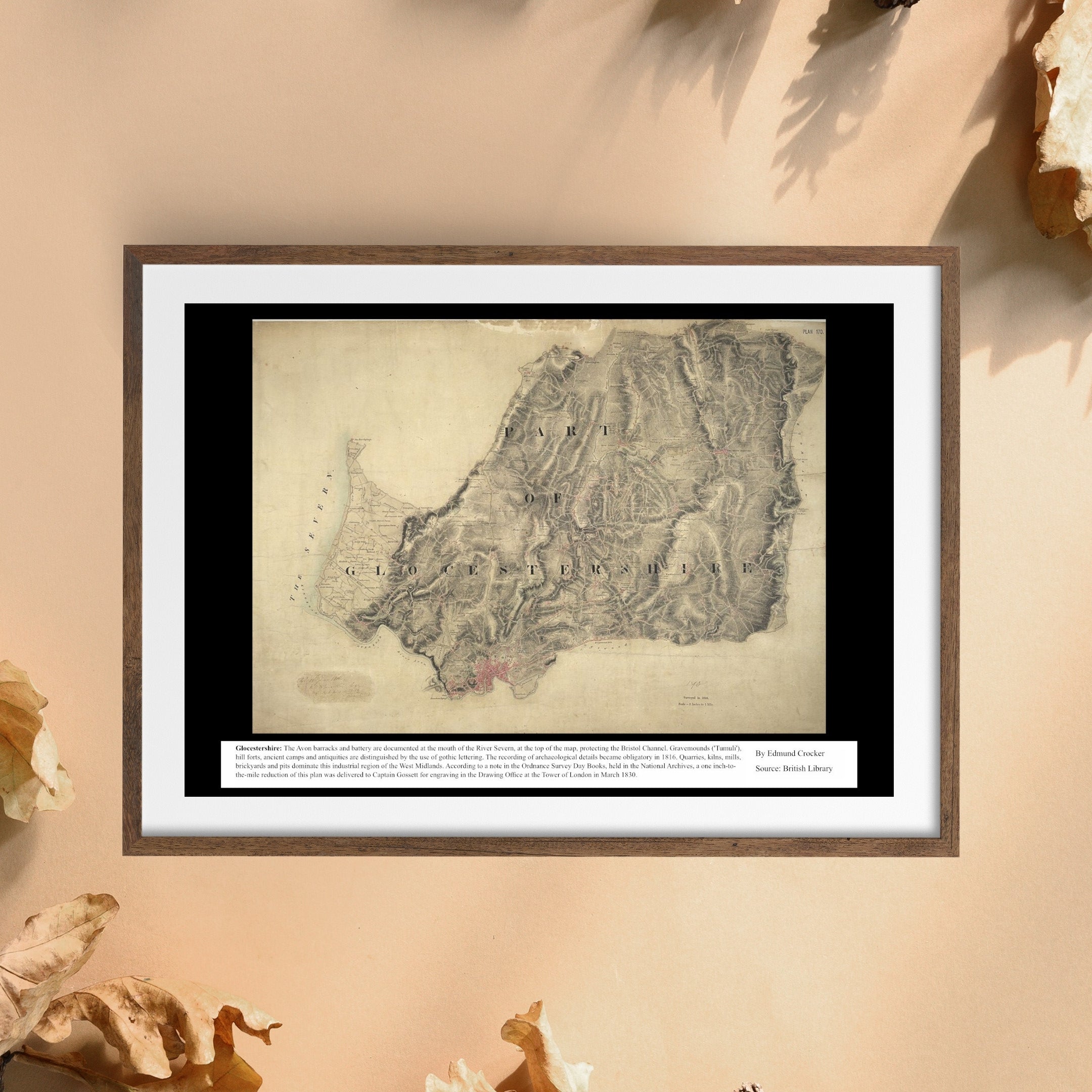 UK Vintage Map - Glocestershire