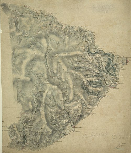 UK Vintage Map - Huntingdon Warren Devon