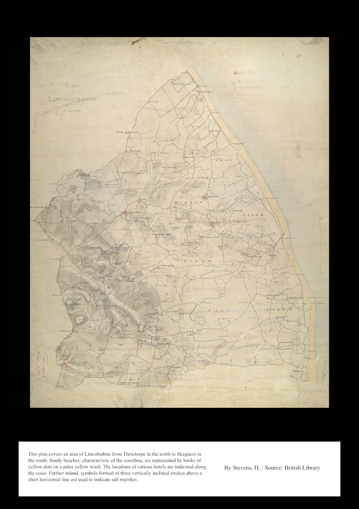 UK Vintage Map - Lincolnshire