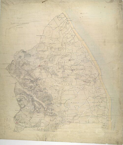 UK Vintage Map - Lincolnshire