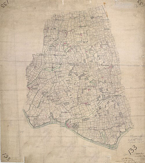UK Vintage Map - North Bank River Thames