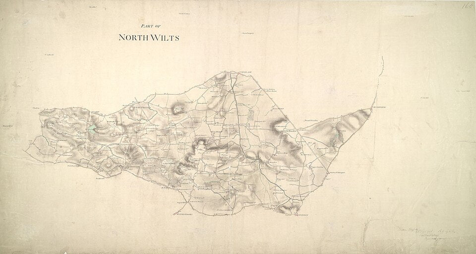 UK Vintage Map - North Wilts Glocestershire