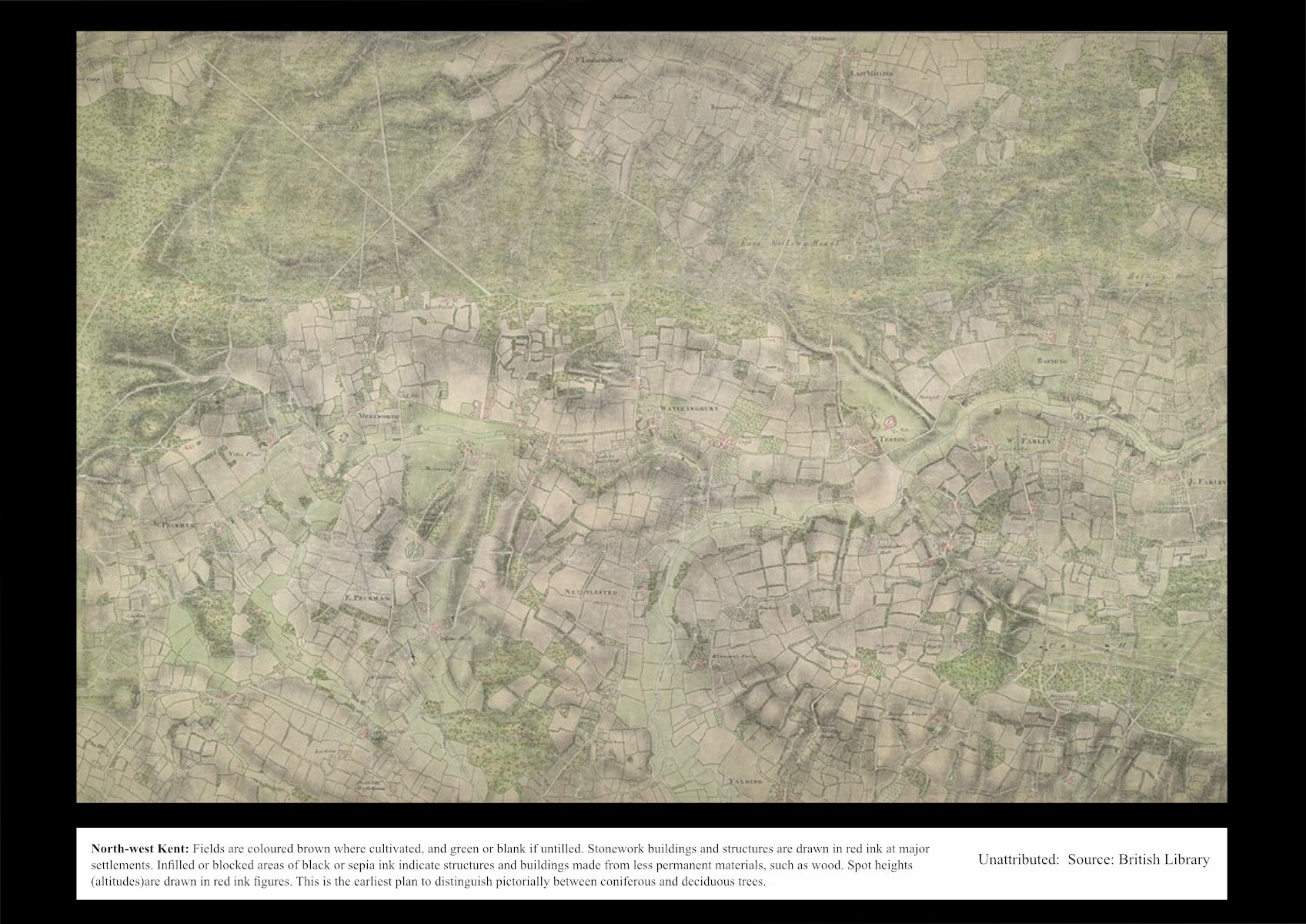 UK Vintage Map - North West Kent