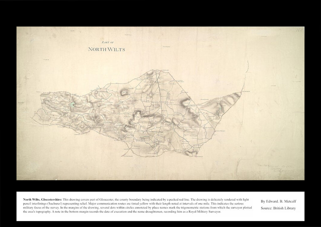 UK Vintage Map - North Wilts Glocestershire