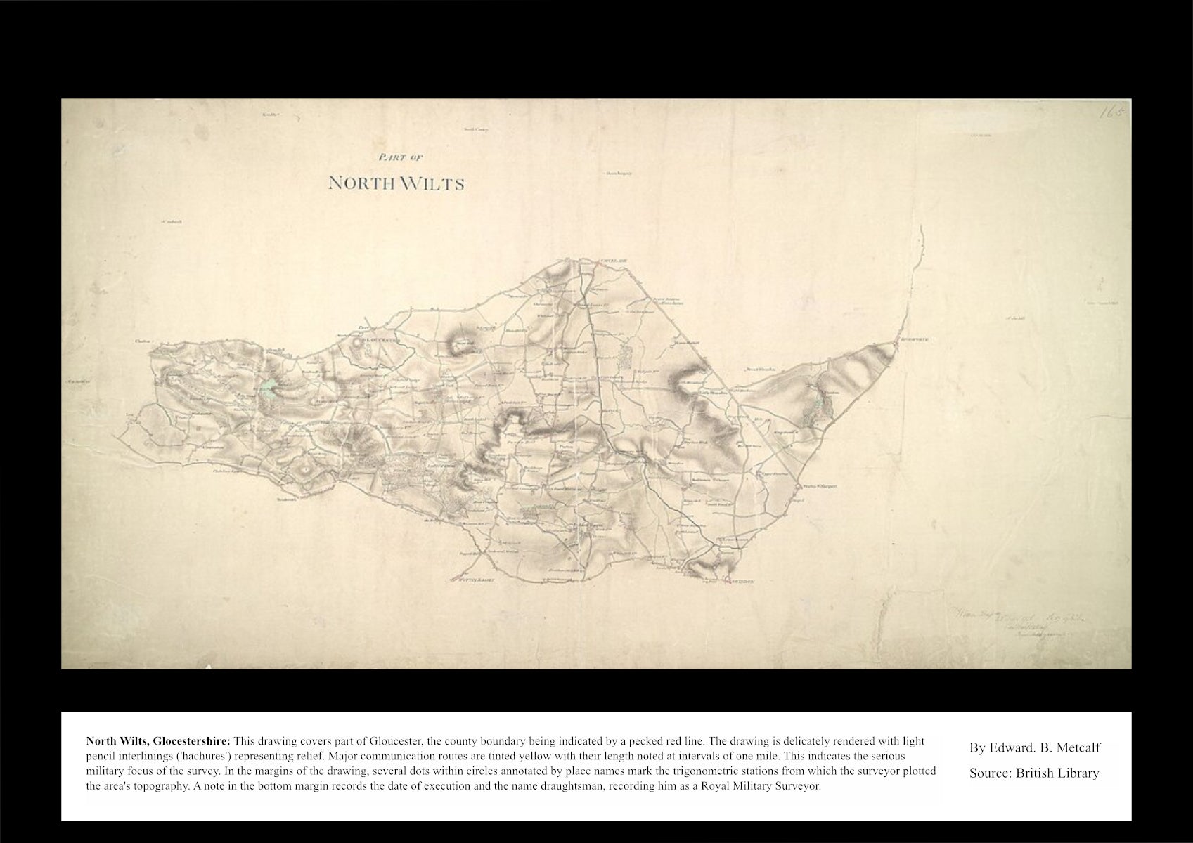 UK Vintage Map - North Wilts Glocestershire