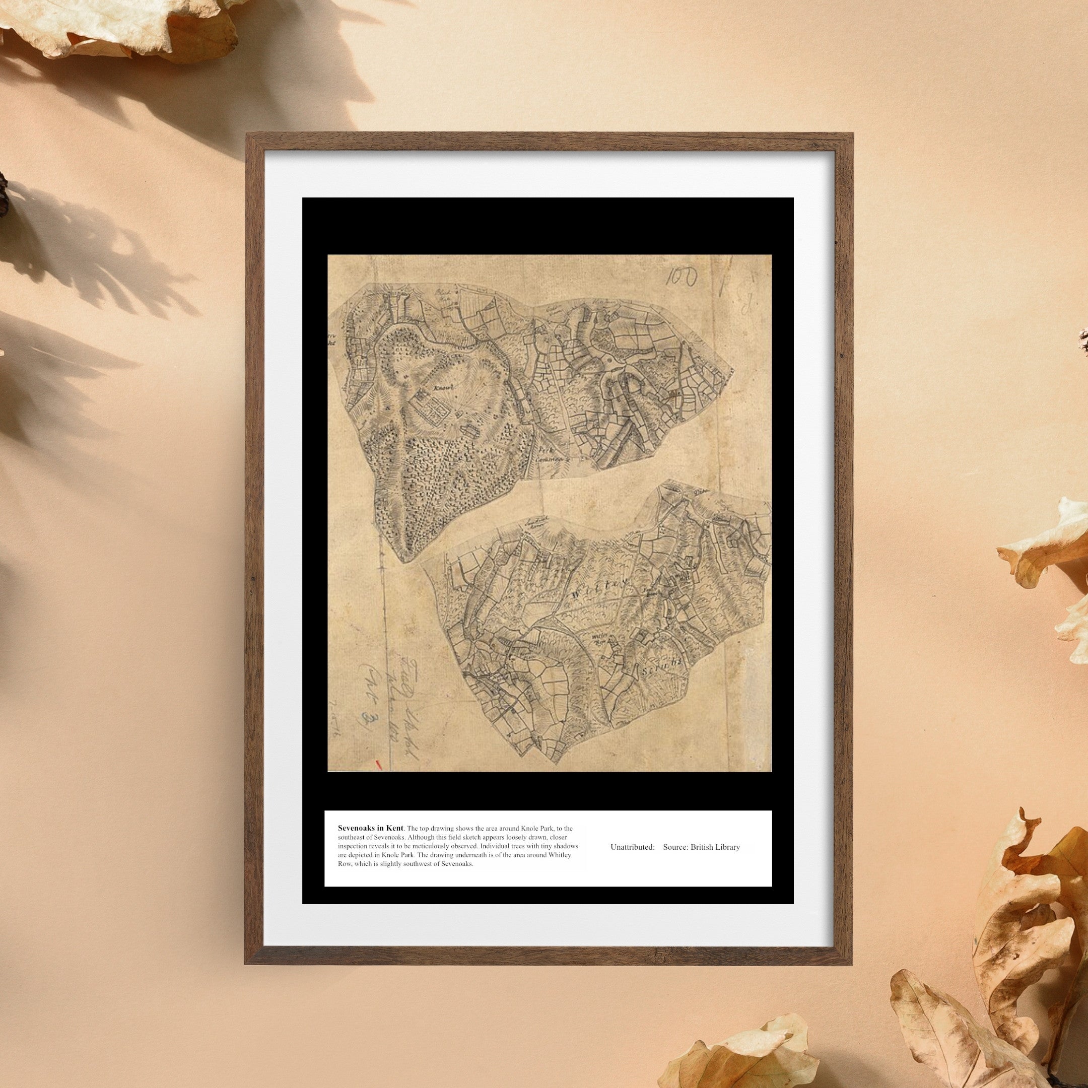 UK Vintage Map - Sevenoaks Kent