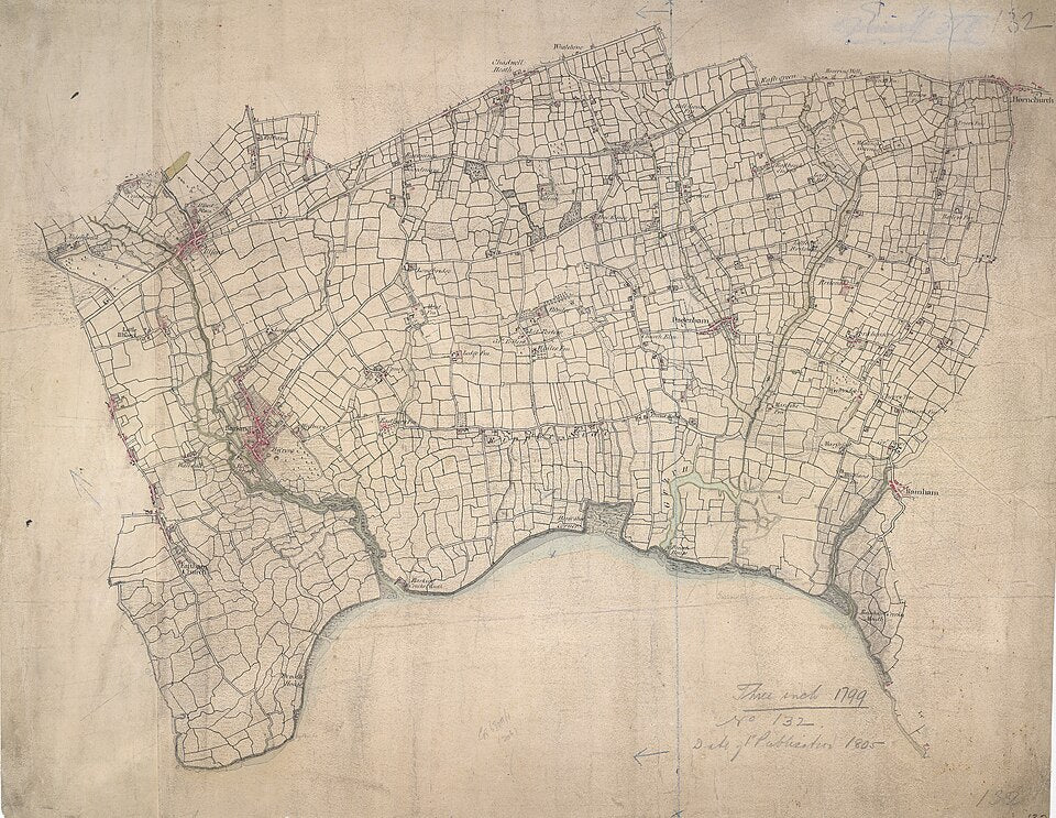 UK Vintage Map - The Thames