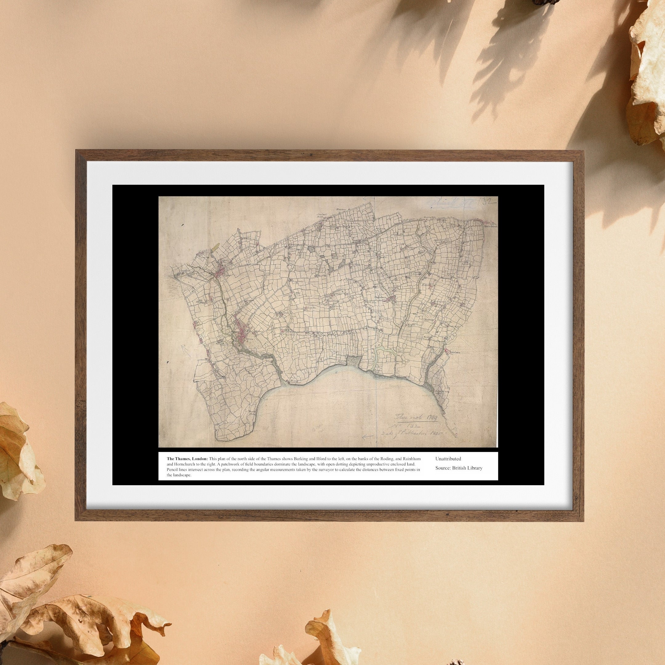 UK Vintage Map - The Thames