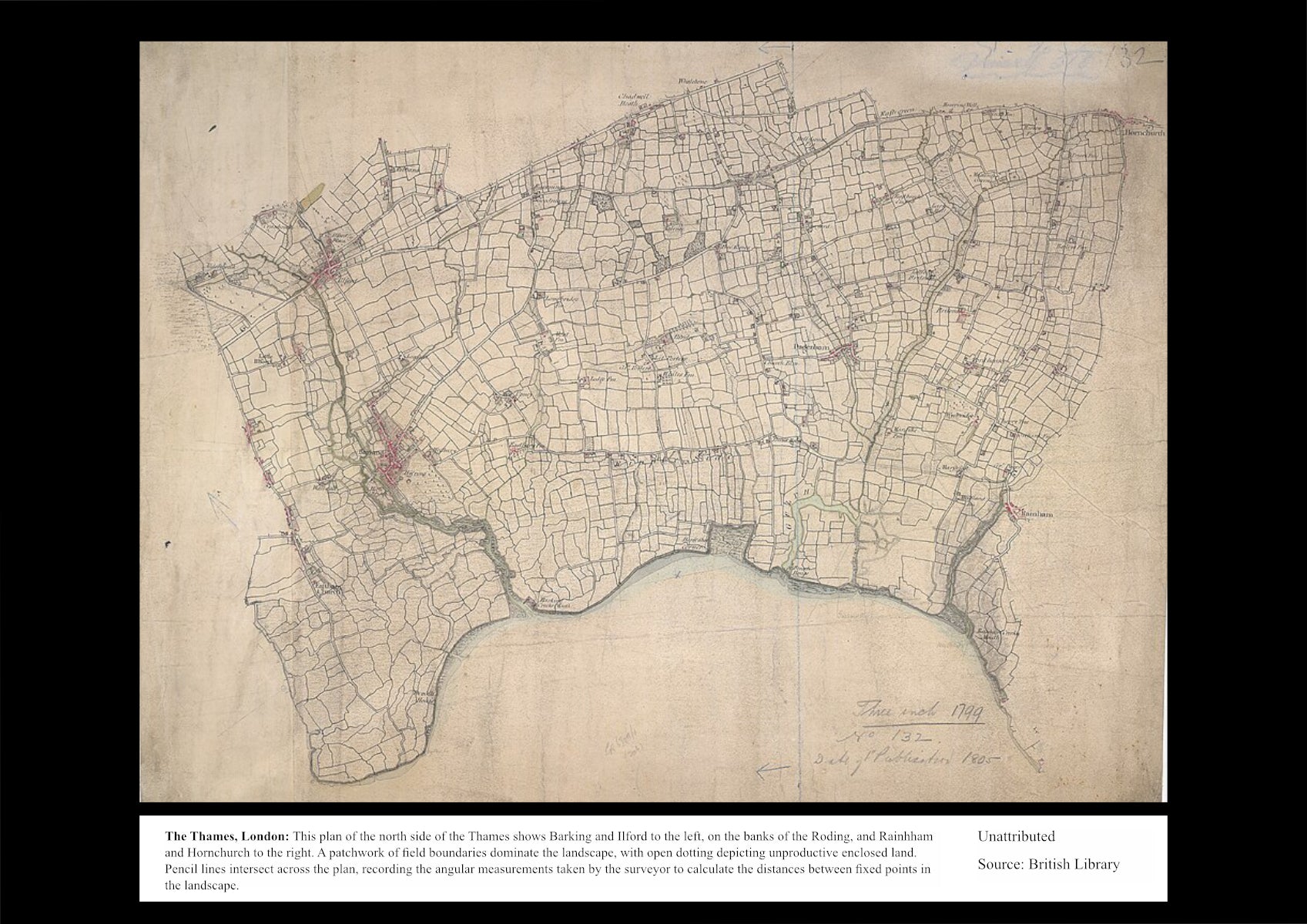 UK Vintage Map - The Thames