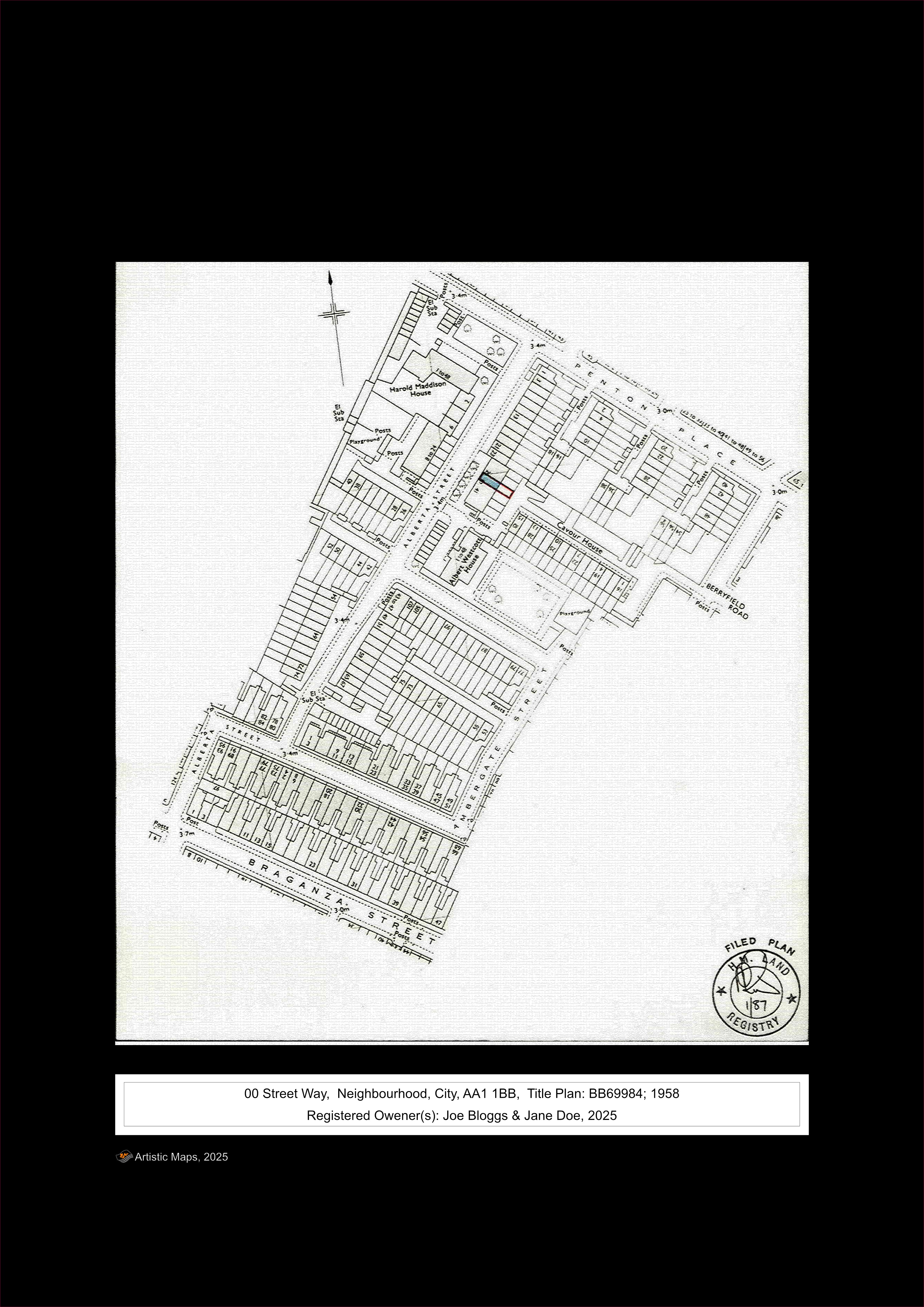Craquelure Title Plan