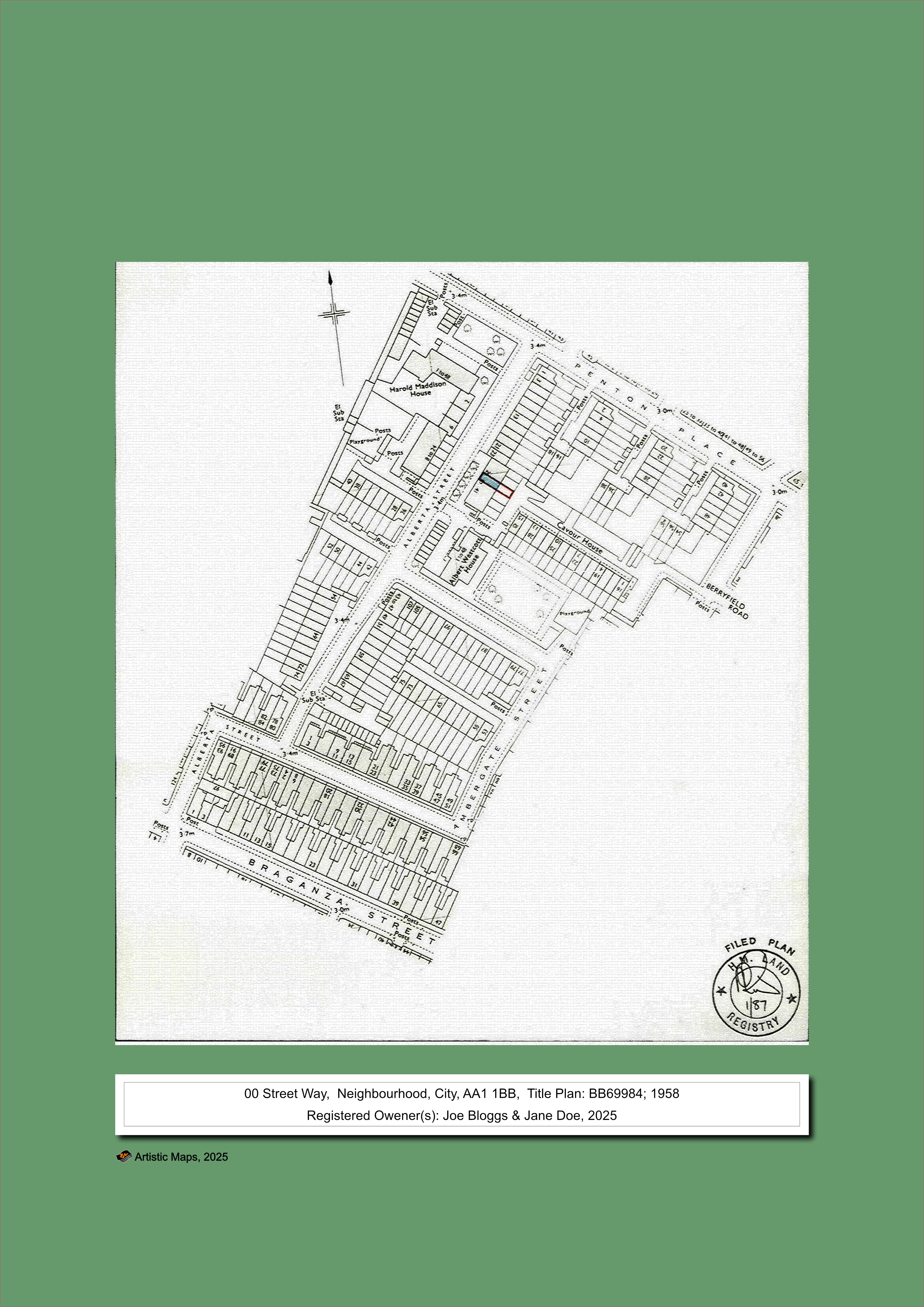 Craquelure Title Plan